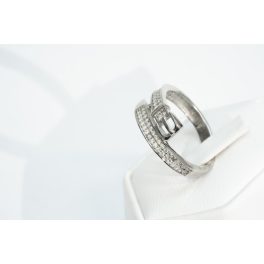   Gyűrű, Ezüst, 59-es, Cirkónia kővel díszítve, 2,8 gramm