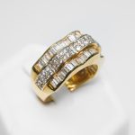 Gyűrű, Arany, Cirkónia kővel díszítve, 57-es