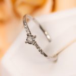 Gyűrű, Arany, Gyémánt kővel, 0,01ct, 59-es