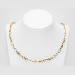 Lánc, Sárga és Fehér Arany, 520 mm